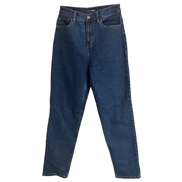 Fashion Nova Mom Jeans Medium Wash 5-Pocket Dungaree Style I Got it From my Mama - Picture 3 of 10